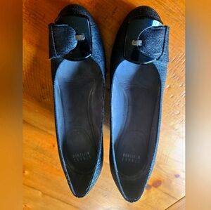 Vintage Stuart Weitzman Bucalina Buckle Wedge with texture heels.